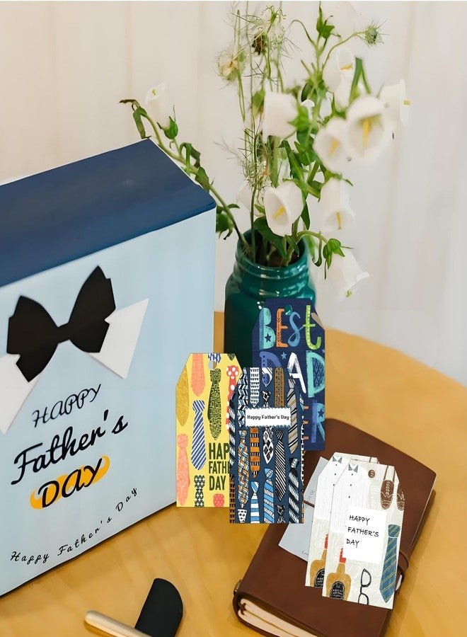 Remarkabel 80 Pcs Happy Father's Day Gift Tags with Strings Thank You Gift Tags Used for Father's Day Gift Packaging Party Gift Decoration - Image 4
